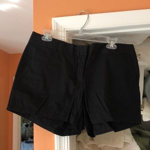Black J. Crew broken in chino shorts